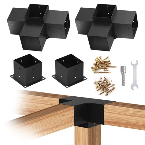 6x6 metal brackets|brackets for 6x6 beams.